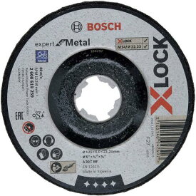 ■ボッシュ 【期限間近特価品】 X-LOCK 研削砥石エキスパート 鉄用125x6.0 オフセット型〔品番:2608619259OTSUTOME〕【7408038:0】[店頭受取不可]