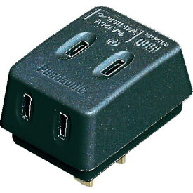 ■Panasonic トリプルタップ 3コ口 ブラック〔品番:WH2013BP〕【7631804:0】[店頭受取不可]