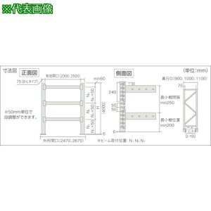 ��TRUSCO �p���b�g���b�N 2�g�� W2300×D900×H4000 3�i �A���k�i��:2D40L23093B�l�y8183742:0�z[�����ʓr���ς�][�@�l�E���Ə�����][����][�X�����s��]