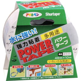■アサヒペン パワーテープ 48mm×10m ホワイト〔品番:602213〕【8248900:0】[店頭受取不可]