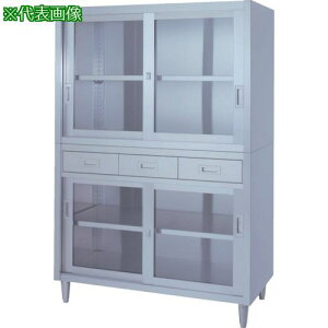 ���V���R�[ �X�e�����X�ۊǌ� ��i���A�W���X�g�t VADGG�^ (���o�E�㉺�K���X��) 1500×450×1750�k�i��:VADGG15045�l�y8282465:0�z[�@�l�E���Ə�����][�O������][�X�����s��]