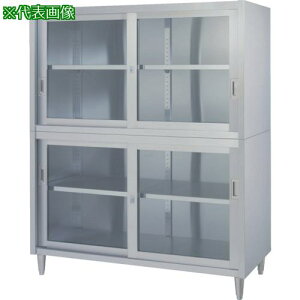 ���V���R�[ �X�e�����X�ۊǌ� ��i���A�W���X�g�t VAGG�^ (�㉺�K���X��) 1800×450×1750�k�i��:VAGG18045�l�y8282475:0�z[�@�l�E���Ə�����][�O������][�X�����s��]