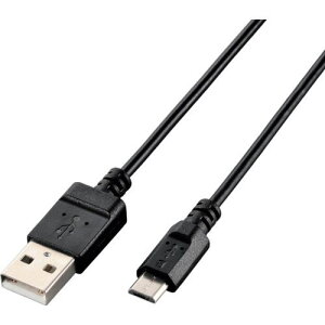 ��ELECOM �G�RUSB2.0�P�[�u�� A-MicroB 1.5m �u���b�N�k�i��:U2CJAMB15BK�l�y8292093:0�z[�X�����s��]