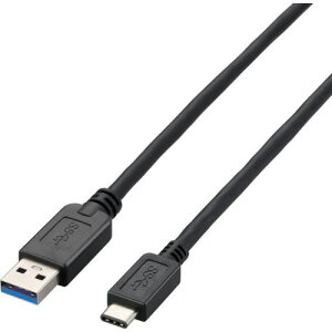 ��ELECOM USB3.1�P�[�u�� A-C�^�C�v 2.0m �u���b�N�k�i��:USB3AC20BK�l�y8292119:0�z[�X�����s��]