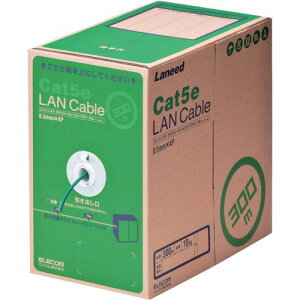 ��ELECOM EU RoHS����LAN�P�[�u�� CAT5E 300m �_�[�N�O���[���k�i��:LDCT2DG300RS�l�y8357593:0�z[�X�����s��]