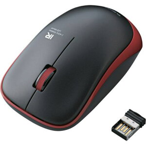 ��ELECOM ����IR�}�E�X ENELO�V���[�Y 3�{�^�� �ȓd�� ���b�h�k�i��:MIR07DRRD�l�y8362196:0�z[�X�����s��]