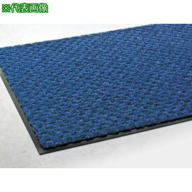 ■テラモト 屋内マット ハイペアロン コバルトブルー 450×750mm〔品番:MR0380203〕【8551081:0】[送料別途見積り][店頭受取不可]