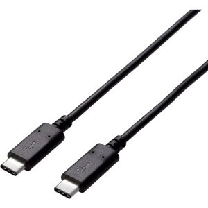 ��ELECOM USB2.0�P�[�u�� C-C�^�C�v �F�ؕi 2.0m �u���b�N�k�i��:U2CCC5P20NBK�l�y8590577:0�z[�X�����s��]