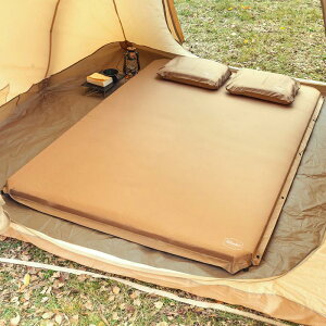 【即納在庫品】 ハイランダー 8cm インフレーターマットDX 枕セット ダブル HCA2047