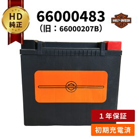 66000483【ハーレー純正】 H-D AGM標準装備バッテリー ダイナ ソフテイル スポーツスター バイク バッテリー (旧 66000207B　66000207A　65989-97D ) ハーレーダビッドソン