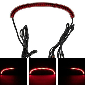 ハーレー FXBB FXST フェンダーエッジライト レッド ホグワークズ