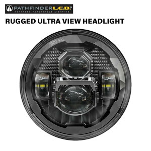 �n�[���[ PATHFINDER RUGGED ULTRA VIEW LED�w�b�h���C�g 7�C���` �u���b�N