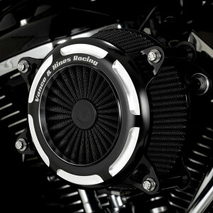 ハーレー 1991〜2021 スポーツスター用 VO2 オニキス ハイフローエアクリーナー (コントラストカラー) バンスアンドハインズ
