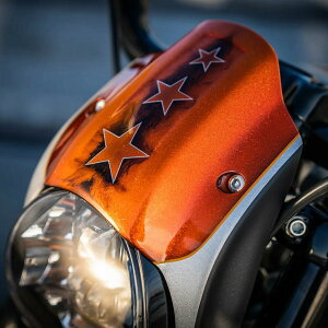 ★エントリーでポイント10倍!!★ ハーレー M8ソフテイル ストリートボブ、スタンダード アルミ ヘッドライトキャップ (ロウアルミ) サンダーバイク