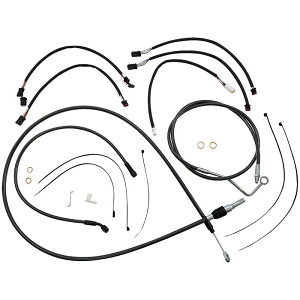 ハーレー 2021〜2024 ロードキングスペシャル ハンドルバークイックインストールキット 12〜14インチ用 (ブラックパール) マグナム