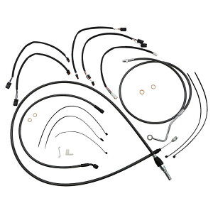 ハーレー 2021〜2024 ロードキングスペシャル ハンドルバークイックインストールキット 15〜17インチ用 (ブラックパール) マグナム