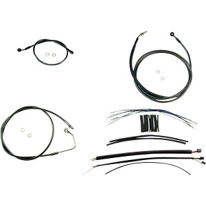 ハーレー 2017〜2020 ストリートグライド、エレクトラグライド ハンドルバークイックインストールキット 12〜14インチ用 (ブラックパール) マグナム