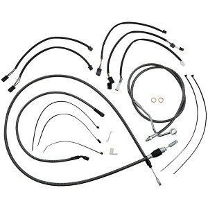 ハーレー 2021〜2024 ロードキングスペシャル ハンドルバークイックインストールキット 12〜14インチ用 (カーボンファイバー) マグナム