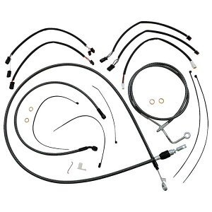 ハーレー 2021〜2024 ロードキングスペシャル ハンドルバークイックインストールキット 15〜17インチ用 (カーボンファイバー) マグナム