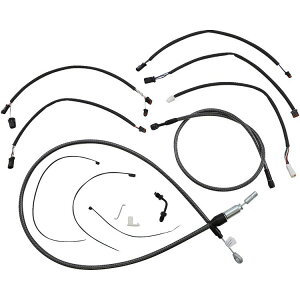 ハーレー 2018〜2024 ストリートボブ、レイクアウト、ファットボーイ ハンドルバークイックインストールキット 12〜14インチ用 (カーボンファイバー) マグナム