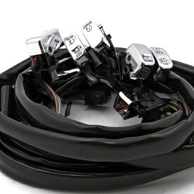 【MCS】ハーレーソフテイル/ダイナ/スポーツスター用 ハンドルスイッチ/配線キット クローム