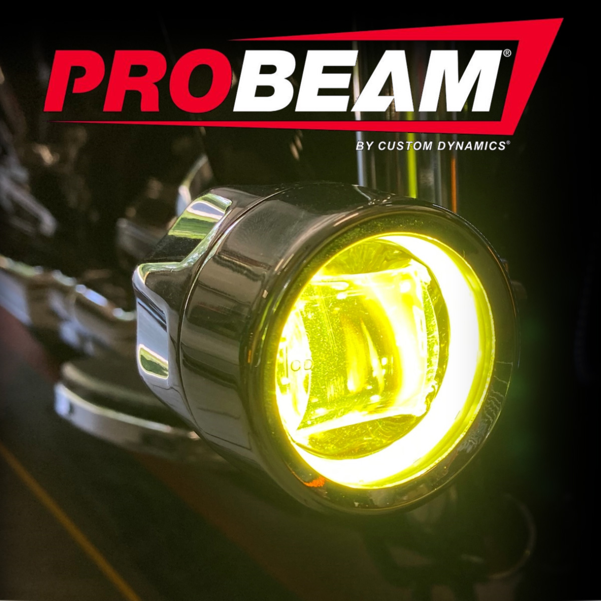 ハーレー Probeam LED HALO フォグランプ用 イエローレンズセット 2040-2979