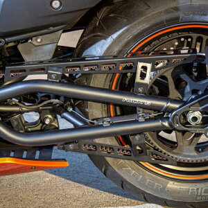 �n�[���[ �i�C�g�X�^�[ RH975 �x���g�K�[�h�i�㉺�Z�b�g�j�}�b�g�u���b�N �yRicks Motorcycles�z36-BSNR000-SM