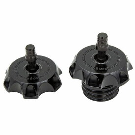 2018以降ソフテイル P16 MXベント ガスキャップセット ブラック 【POWERPLANT】P16PRTCAPBLKM8