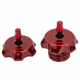 2018以降ソフテイル P16 MXベント ガスキャップセット レッド 【POWERPLANT】P16PRTCAPREDM8