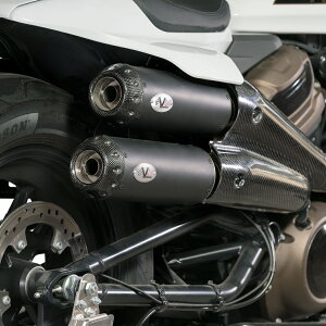★エントリーでポイント10倍!!★ スポーツスターS トラッカー EURO5 スリップオンマフラー(ブラック) 【VPERFORMANCE】AHAR0260048