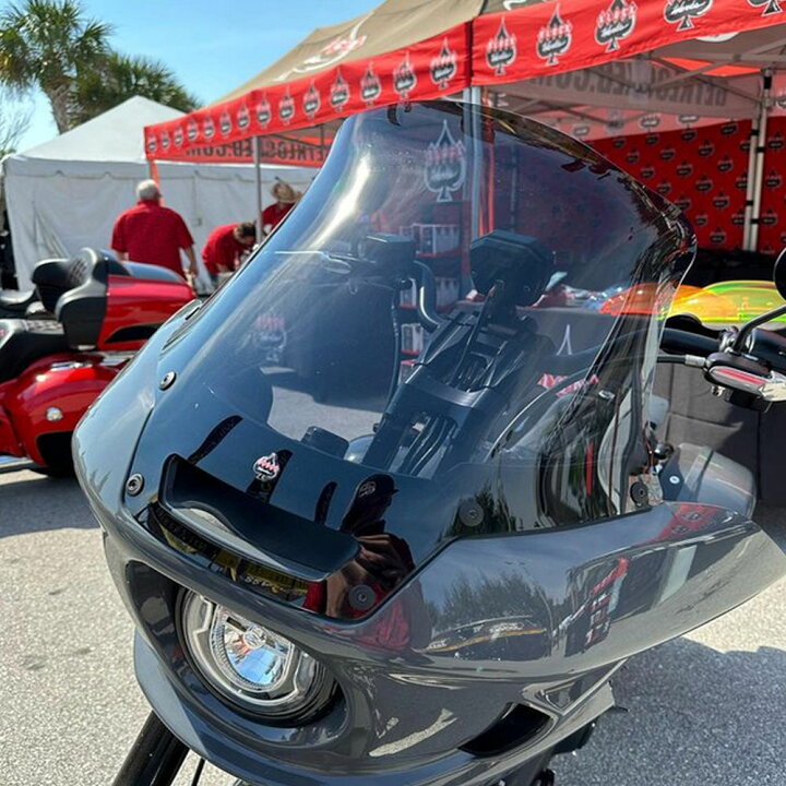 楽天市場】ハーレー M8 ローライダーST FXLRST用 10インチ フレア 