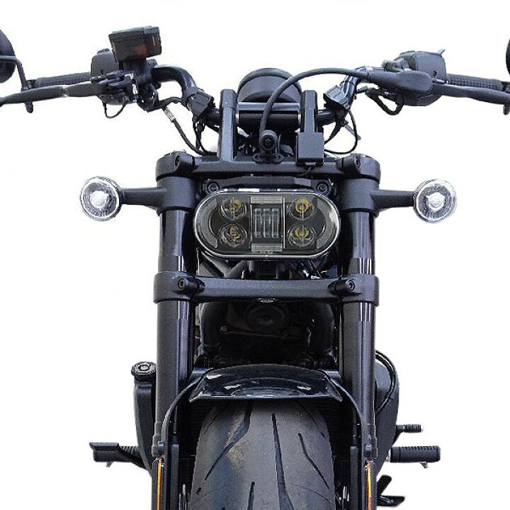 楽天市場】スポーツスターS RH1250S LEDカスタムヘッドライト ブラック 