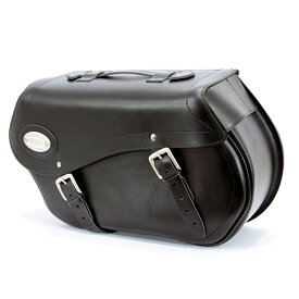 LONGRIDE クリックオン・レザーサドルバッグ 30L 左右セット (ブラック)