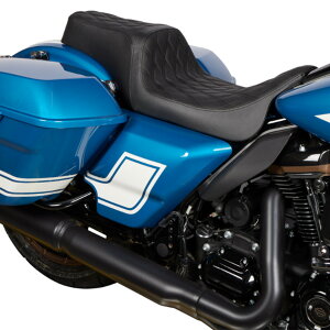 Drag Specialties Performance Predator 1-UP �V�[�g �_�u���_�C�A�����h (�u���b�N) �y�c�[�����O�z0801-1483