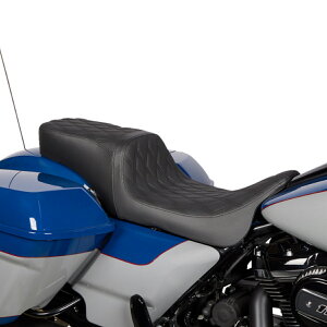 Drag Specialties Performance Predator 2-UP �V�[�g �_�u���_�C�A�����h (�u���b�N) �y�c�[�����O�z0801-1490