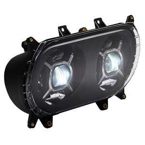 �n�[���[ ���[�h�O���C�h �_�u��X LED�w�b�h���C�g(�u���b�N) �yCustom Dynamics�z2001-2603