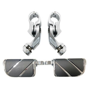 ショート アジャスタブルハイウェイペグ クランプ クローム 【HogWorkz】HW157032