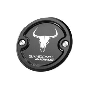 ★エントリーでポイント10倍!!★ M8 ツーリング、ソフテイル、トライク Sandoval Dead Head タイマーカバー (ブラック) KRAUS