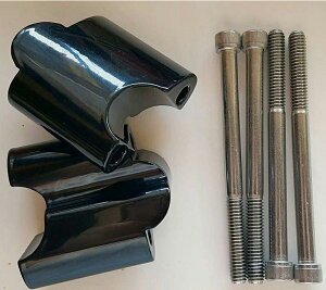 【DKカスタム】DK-2-48-RSRS-BLK ライザーエクステンション 2インチ ブラック 2011〜2021 XL1200X、XL883L