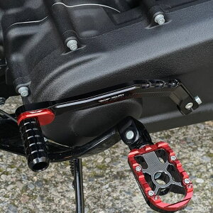 ★エントリーでポイント10倍!!★ レブフィニ Wheelie シフトレバー (ブラック/レッド) M8ソフテイル