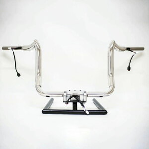 ★エントリーでポイント10倍!!★ KSTカスタム バイソンバガー・ 配線済ハンドルバー 12インチ (ポリッシュ) 2024以降ストリートグライド