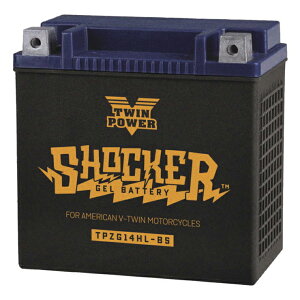 �yTwin Power�zShocker �Q���o�b�e���[ YTX14L-BS�݊��i �X�|�[�c�X�^�[