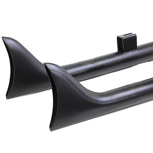 ★エントリーでポイント10倍!!★ クラシック フィッシュテール スリップオンマフラー 36インチ ブラック