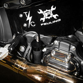 【FEULING】 ブリーザーベント オイルディップスティック　ブラック　ソフテイル