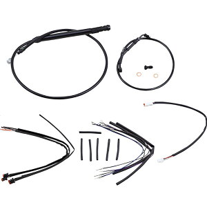 ★エントリーでポイント10倍!!★ 【BURLY】 ケーブルキット 12インチエイプハンドル用 FXBB/S、FXLR、FXBR/S、FLSB