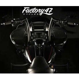 【Factory47】シグネチャー ハンドルバー FLTR/FLHR マットブラック 12インチ