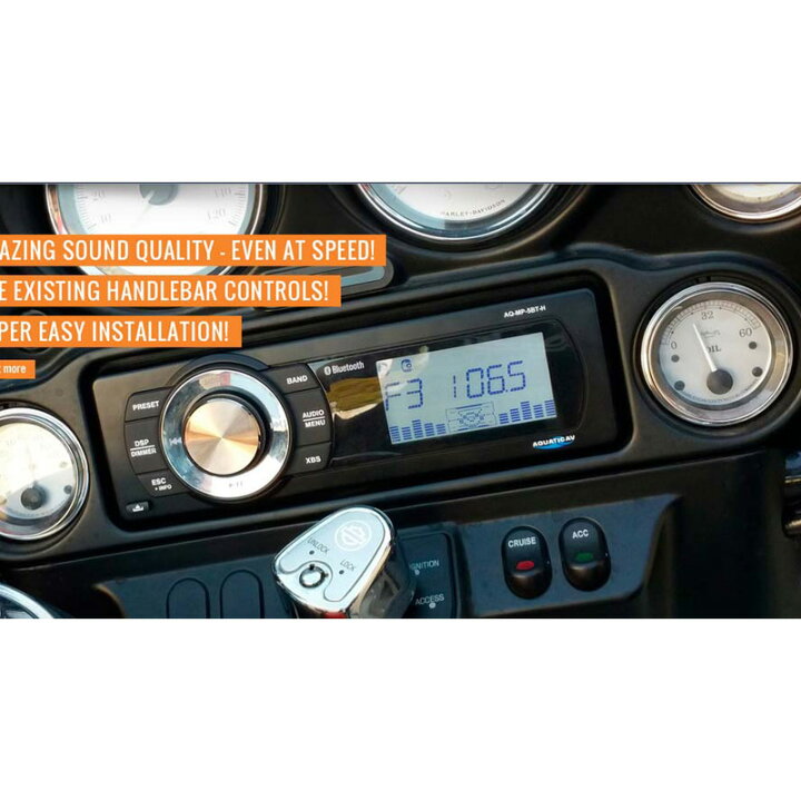 楽天市場】ハーレー AQUATIC AV ブルートゥース＆USBステレオ・デッキ 