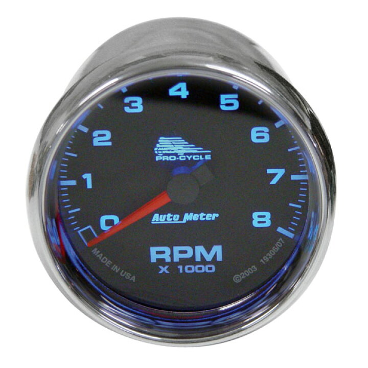 楽天市場】AutoMeter タコメーター 2-5/8インチ ブラックパネル 