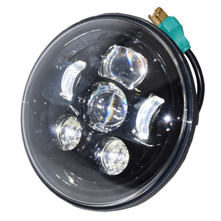 楽天市場】【WMW】7インチ LEDヘッドライト ブラック : ワールド 