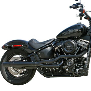 【サンダーヘッダー】 Xシリーズ ハイ・パイプ 2-1フルエキゾーストマフラー ブラック 2018〜2024 FXBB、TXST TH1362XB